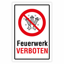 "Feuerwerk verboten" – Hochwertiges...