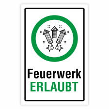 "Feuerwerk erlaubt" – Hochwertiges...