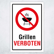 "Grillen verboten" – Hochwertiges...