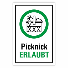 "Picknick erlaubt" – Hochwertiges...