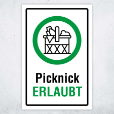 "Picknick erlaubt" – Hochwertiges...