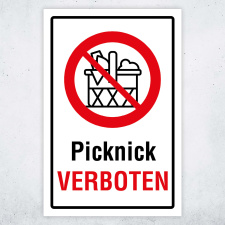 "Picknick verboten" – Hochwertiges...