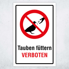 "Tauben füttern verboten" –...