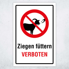 "Ziegen füttern verboten" –...