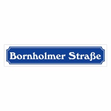 Straßenschild "Bornholmer Straße"...