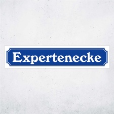 Straßenschild "Expertenecke" –...
