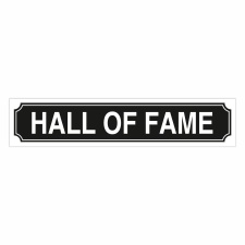Straßenschild "Hall of Fame" –...