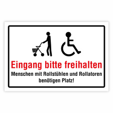 "Eingang bitte freihalten – Barrierefreier...