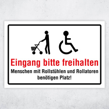 "Eingang bitte freihalten – Barrierefreier...