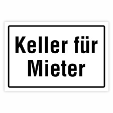 "Keller für Mieter – Zutritt für...
