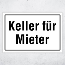 "Keller für Mieter – Zutritt für...