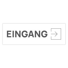 Schild "Eingang rechts"  –  Hochwertiges...