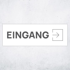 Schild "Eingang rechts"  –  Hochwertiges...
