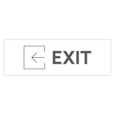 Schild "EXIT links"  –  Hochwertiges...