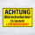 Achtung Abbrucharbeiten – Es besteht Lebensgefahr! – Hochwertiges Aluverbund-Schild für den Außenbereich