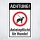 Achtung! Anleinpflicht für Hunde! – Hochwertiges Aluverbund-Schild für den Außenbereich