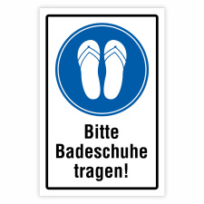 Bitte Badeschuhe tragen! – Hochwertiges...