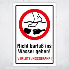 Nicht barfuß ins Wasser gehen –...