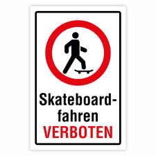 Skateboardfahren verboten – Hochwertiges...