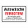 Autowäsche verboten mit Zusatztext – Hochwertiges Schild für den Außenbereich 3 mm Alu-Verbund