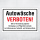 Autowäsche verboten mit Zusatztext – Hochwertiges Schild für den Außenbereich 3 mm Alu-Verbund