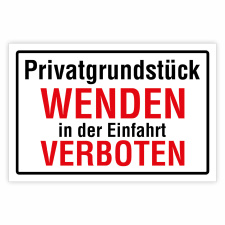 Privatgrundstück – Wenden in der Einfahrt...