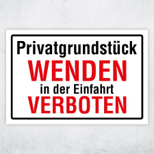 Privatgrundstück – Wenden in der Einfahrt...