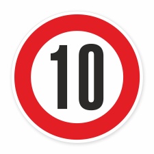 Schild „Zulässige Höchstgeschwindigkeit...