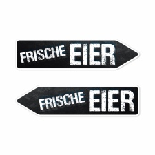 Pfeilschild "Frische Eier" – Hochwertiges...
