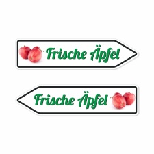 Pfeilschild "Frische Äpfel" –...