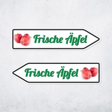 Pfeilschild "Frische Äpfel" –...