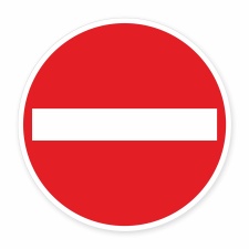 Schild „Einfahrt verboten“ –...