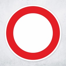 Schild „Verbot für Fahrzeuge aller Art“...