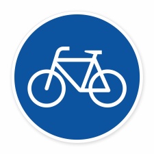 Schild „Radweg“ – Alu-Verbund 3 mm rund...