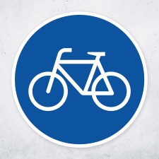 Schild „Radweg“ – Alu-Verbund 3 mm rund...
