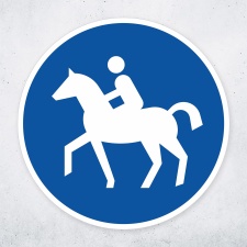 Schild „Reitweg“ – Alu-Verbund 3 mm...