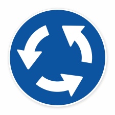 Schild „Kreisverkehr“ – Alu-Verbund 3...