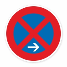 Schild „Absolutes Halteverbot – Pfeil...