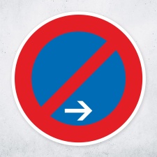 Schild „Eingeschränktes Halteverbot –...