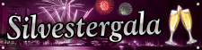 PVC-Werbebanner "Silvestergala", 200x50 cm mit...