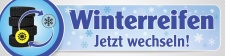 PVC-Werbebanner "Winterreifen" 400x100 cm mit...