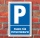 Schild Parken, Parkplatz, Praxis für Physiotherapie, 3 mm Alu-Verbund