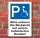 Schild Parkplatz, Behindertenparkplatz, 3 mm Alu-Verbund