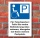 Schild Parkplatz, Behindertenparkplatz, Falschparker 3 mm Alu-Verbund