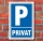 Schild Parken, Parkplatz, Privat, 3 mm Alu-Verbund 450 x 300 mm