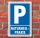 Schild Parken, Parkplatz, Naturheilpraxis, 3 mm Alu-Verbund 300 x 200 mm