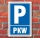 Schild Parken, Parkplatz, PKW, 3 mm Alu-Verbund 300 x 200 mm