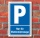 Schild Parken, Parkplatz, Nur für Elektrofahrzeuge, 3 mm Alu-Verbund